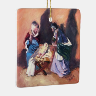 God with Us Ceramic Ornament