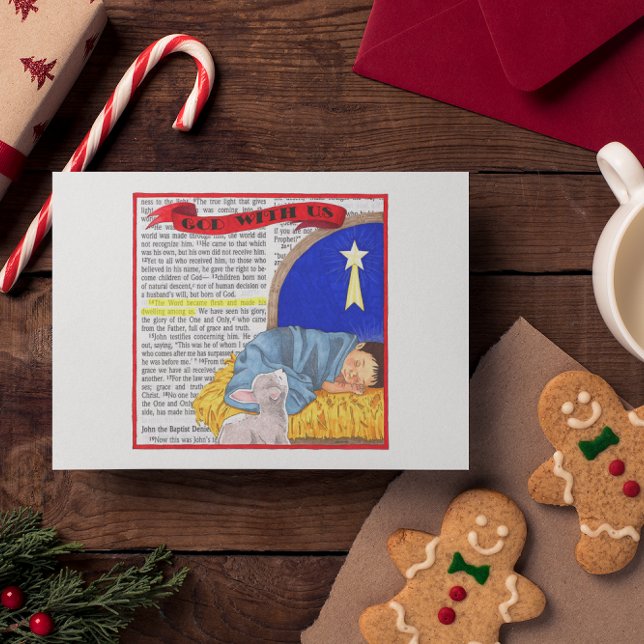 God With Us Inspirational Postcard (Creator Uploaded)