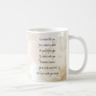 God With You Always Never Alone Inspirational  Coffee Mug