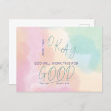 God Works All Things for Good Postcard