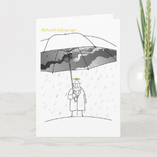 God works in funny ways card