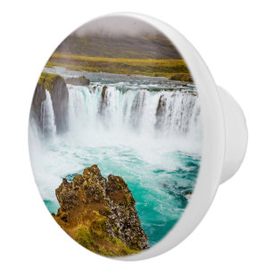 Godafoss waterfall, Iceland Ceramic Knob