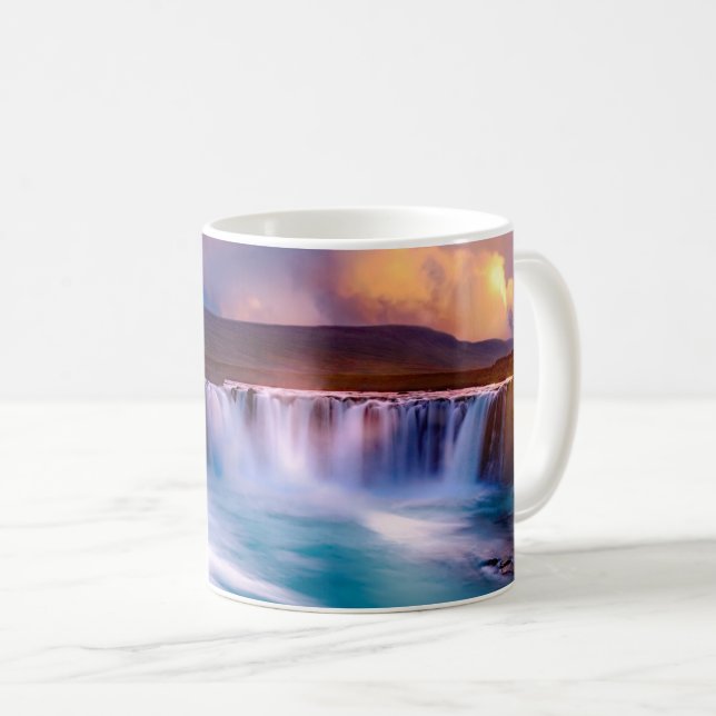 Goðafoss  Waterfall Iceland Coffee Mug (Front Right)