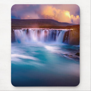 Goðafoss  Waterfall Iceland Mouse Pad