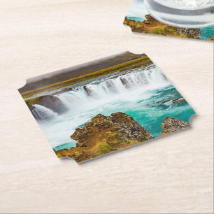 Godafoss waterfall, Iceland Paper Coaster