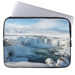Godafoss Waterfall Landscape Laptop Sleeve