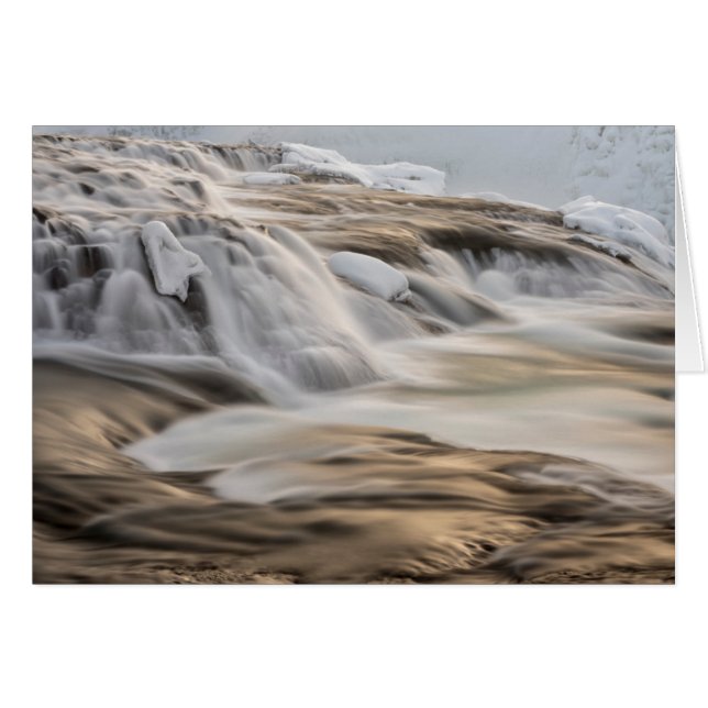 Godafoss waterfall, winter, Iceland (Front Horizontal)