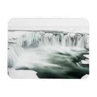 Godafoss waterfall, winter, Iceland