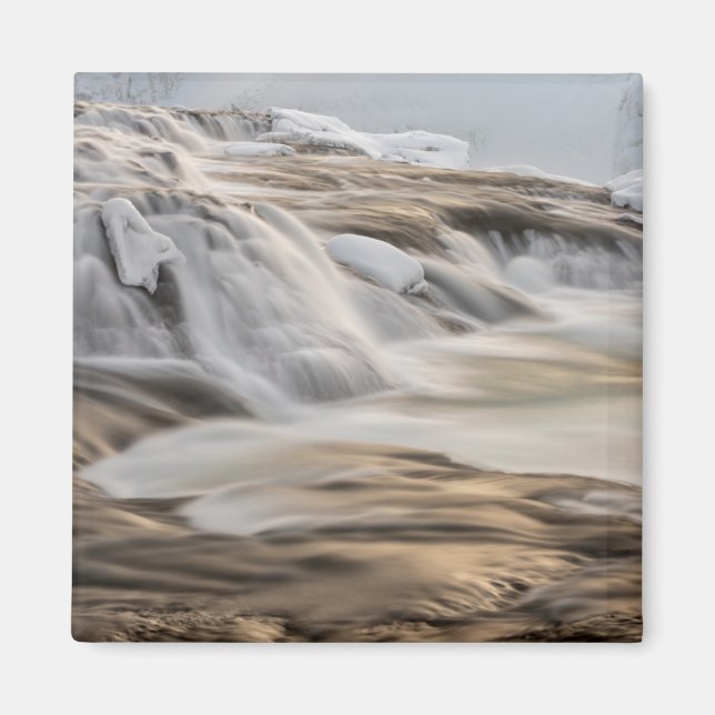 Godafoss waterfall, winter, Iceland Magnet (Front)