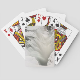 Godafoss waterfall, winter, Iceland Playing Cards