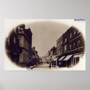 Godalming High Street, Surrey, c.1900 Poster
