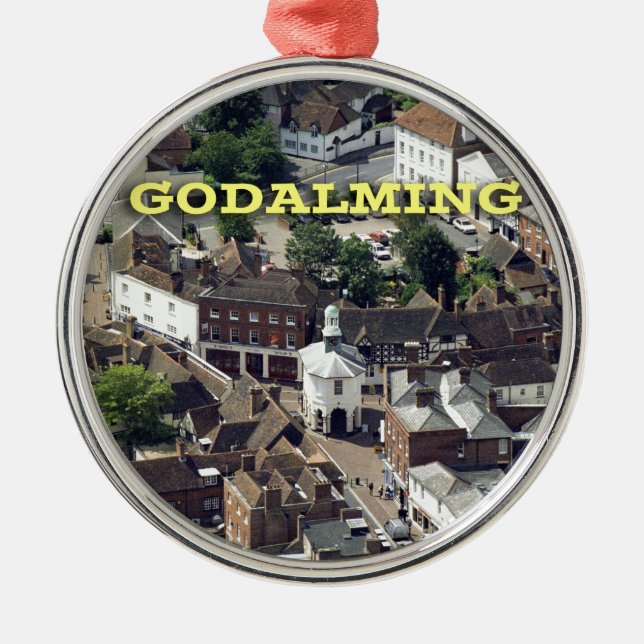 Godalming Surrey England Metal Ornament (Front)