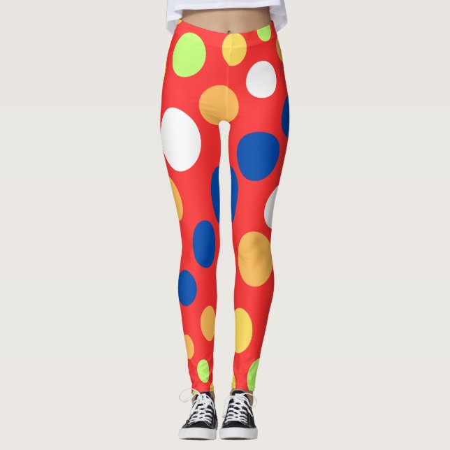 Godari Polka Dots  Leggings (Front)
