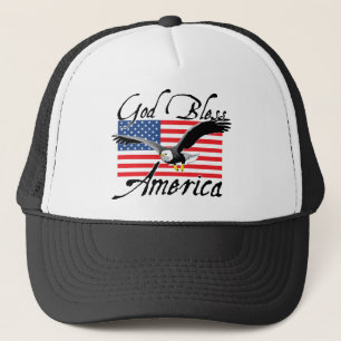 GodBlessAmerica_v3 Trucker Hat