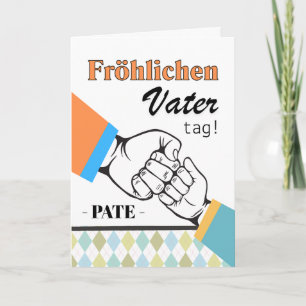Goddad German Father’s Day Fist Bump Card