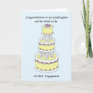 Goddaughter and bride to be on engagement. announcement