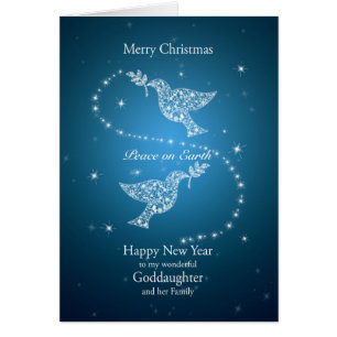 Goddaughter and Family, Doves of Peace Christmas