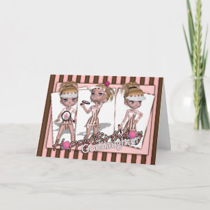 Goddaughter Birthday Card - Tennis