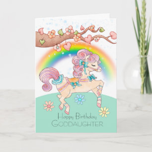 Goddaughter Birthday With A Sweet Pony Card