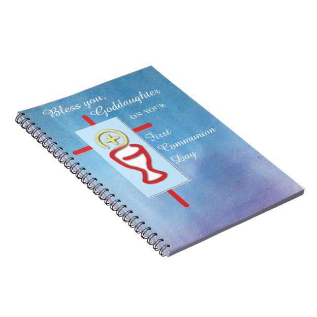 Goddaughter, First Holy Communion, Turquoise Notebook (Right Side)