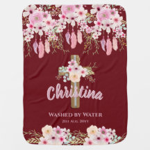 Goddaughter Floral Boho Girls BAPTISM CHRISTENING