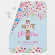Goddaughter Floral Boho Girls BAPTISM CHRISTENING