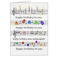 Goddaughter Funny Happy Birthday Song Sheet Music