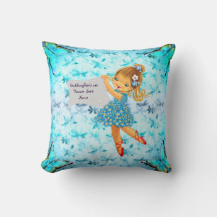 Goddaughter Gift Baptism Communion Birthday Fairy Cushion