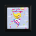 Goddaughter Gift Girly Motivational Personalised Gift Box<br><div class="desc">Edit your Godchild's name and a personalised greeting as desired to make this Goddaughter or Godson gift a very special keepsake gift. God parents (Godmother or Godfather) will find a wide selection of Godchild gifts here for all occasions, some religious, other seasonal and personal such as Baptism, 1st Communion, Conformation,...</div>