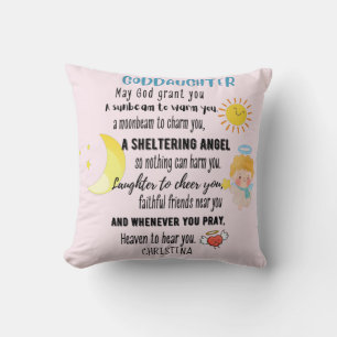 Goddaughter Gift Motivational Encouragement NAMED Cushion