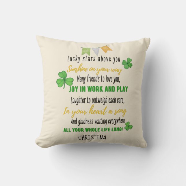 Goddaughter Gift Motivational Encouragement NAMED Cushion (Front)