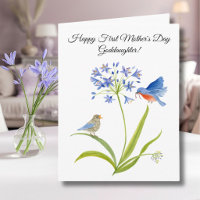 Goddaughter Happy First Mother’s Day Bluebird