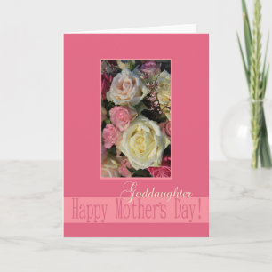 Goddaughter  Happy Mother's Day rose card