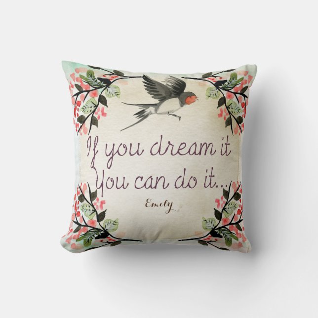 Goddaughter Inspirational Encouragement Gift Named Cushion (Front)