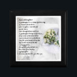 Goddaughter Poem Keepsake Box - Wedding Design<br><div class="desc">A great gift for a special goddaughter on her wedding day.</div>