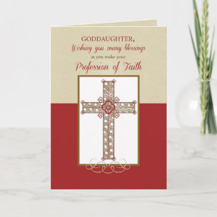 Goddaughter, RCIA Blessings on Profession of Faith Card