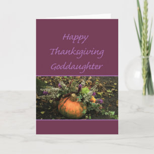 Goddaughter Thanksgiving Card