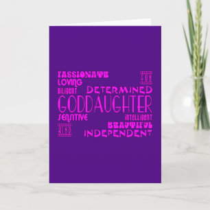 Goddaughters Baptims Christening Parties Qualities Holiday Card