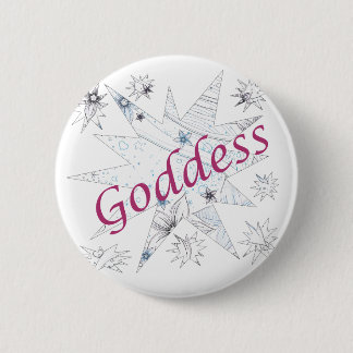 Goddess 6 Cm Round Badge