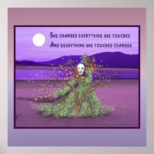 Goddess And Moon Poster (Front)