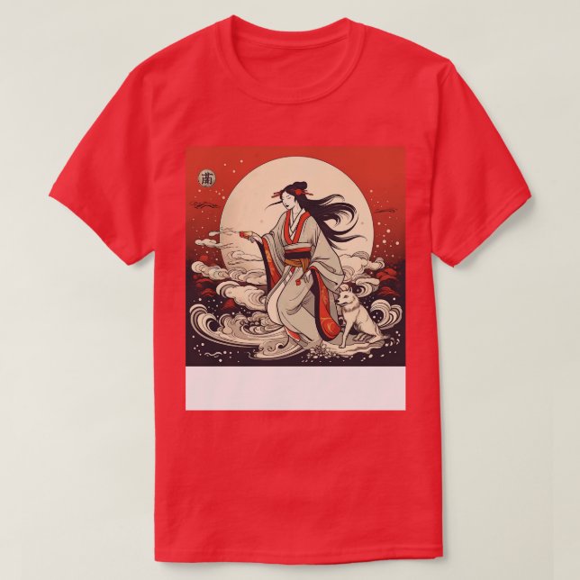 Goddess and wolf T-Shirt (Design Front)