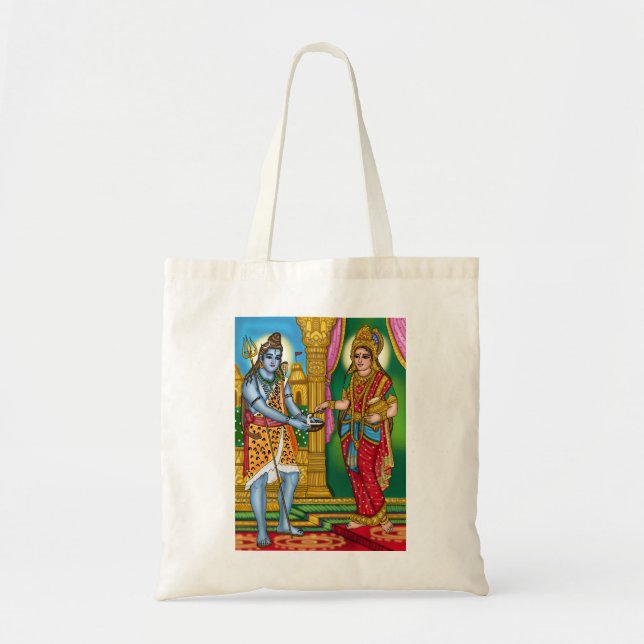 Goddess Annapurna Canvas Tote Bag (Front)