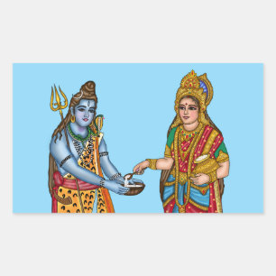 Goddess Annapurna Glossy Waterproof Sticker