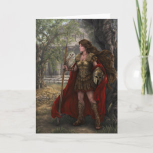 Goddess Athena Card by artist Lindsay Archer
