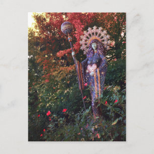 goddess aza in eureka springs postcard