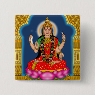 Goddess Bhairavi Button
