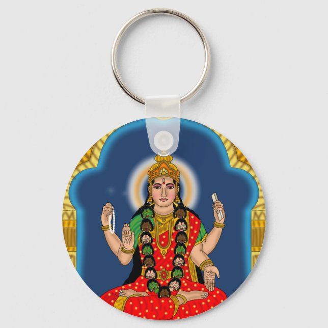 Goddess Bhairavi Keychain (Front)