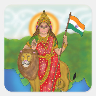 Goddess Bharat Mata Stickers