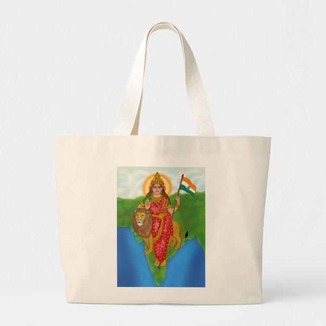 Goddess Bharat Mata Tote Bag (Front)