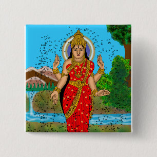 Goddess Bhramari Button 